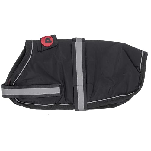 Petface - Abrigo para Perros Supersuave, Impermeable, Color Negro