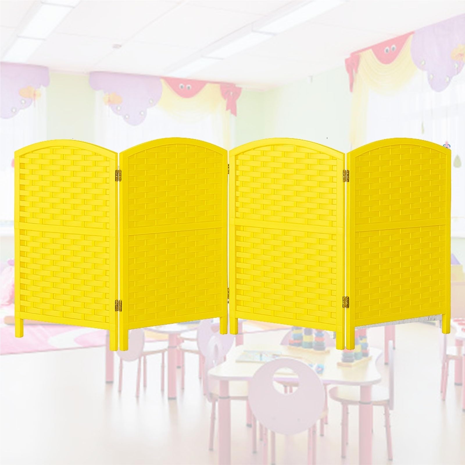 Woo Divisorio Sn 468 Pannello Pieghevole Privacy Divisore Interno per Cameretta dei Bambini Infermiere 30 x 80 cm Set 5 Pezzi Separatore Spazio