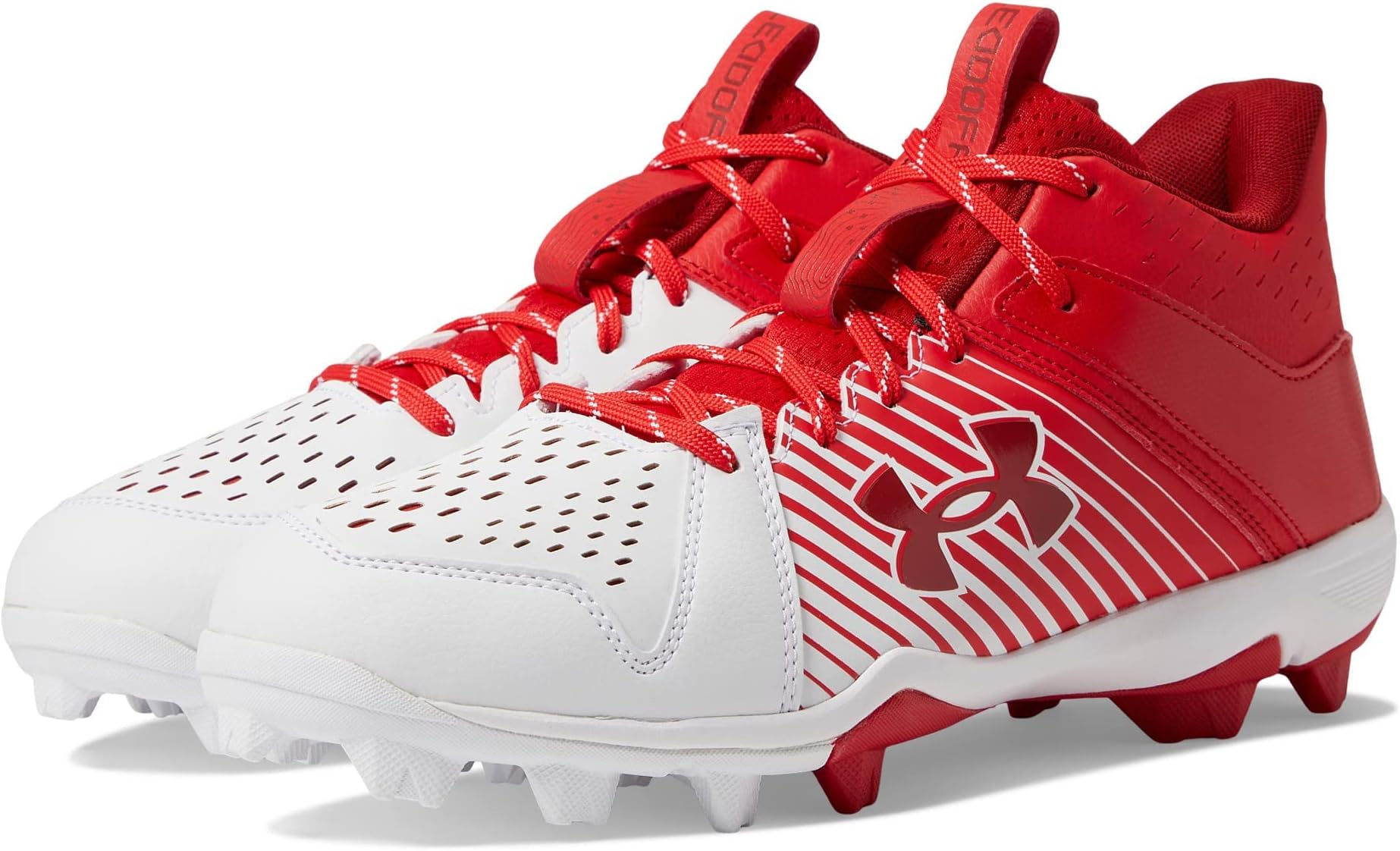 adidas red white and blue baseball cleats