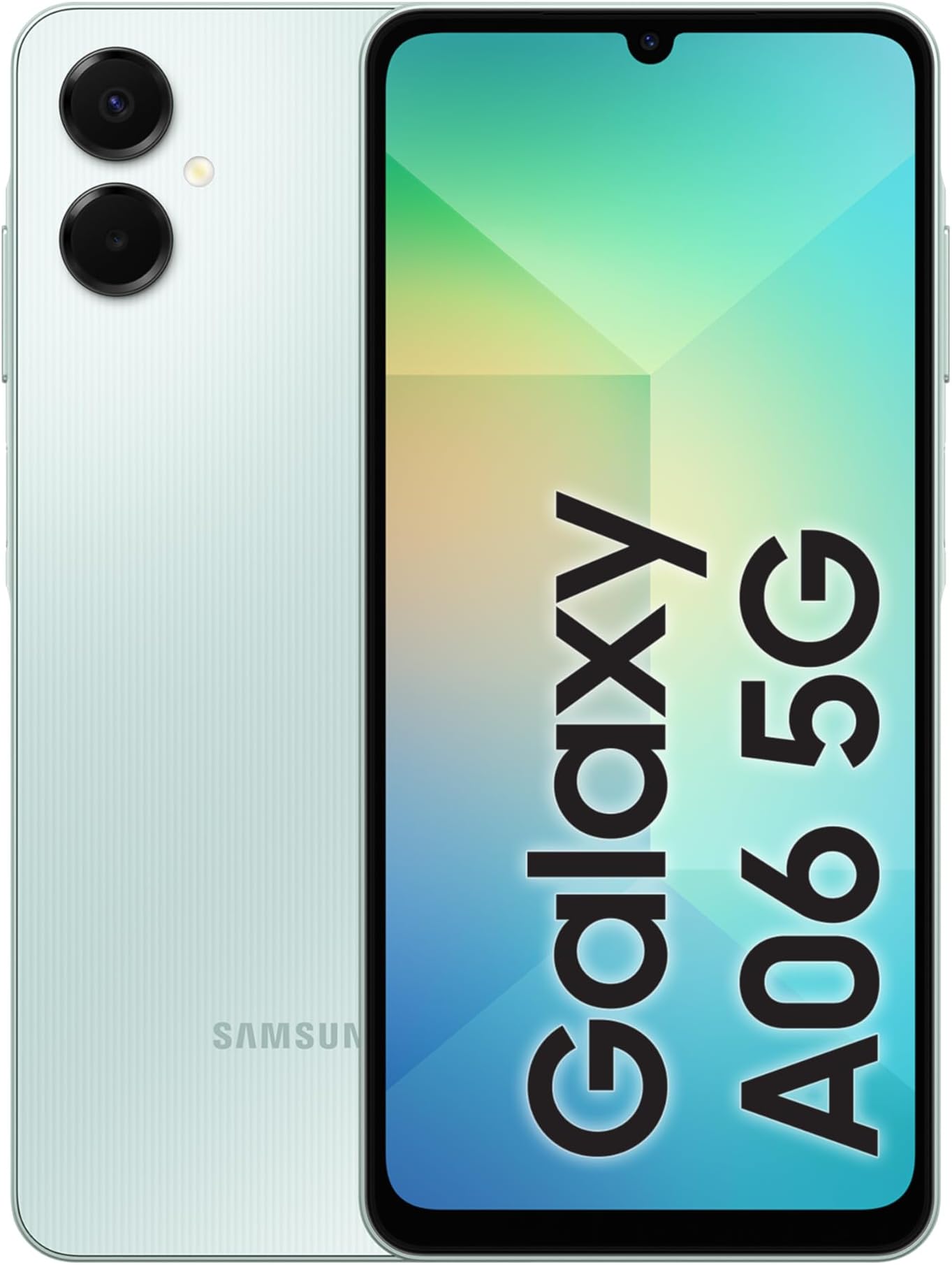 Samsung Galaxy A06 5G, Android Smartphone, Dual SIM Mobile Phone, 4GB RAM, 64GB Storage, Light Green (International Version) (Renewed)