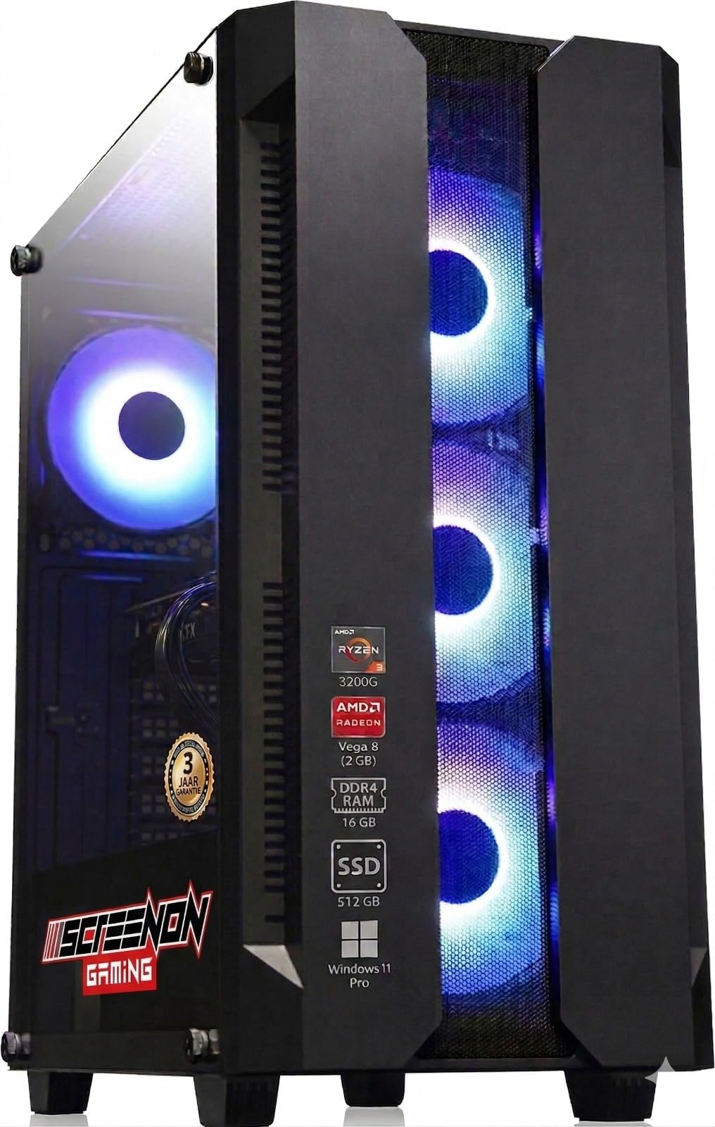 Ryzen 3 3200G - 512 GB M.2 SSD - Onboard Radeon Vega 8 - GamePC.A40113 - WiFi