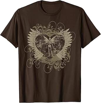 goa fairygrnge y2k Tシャツ Amazon.com: Aesthetic Y2k Fairy Wings Skeleton Alt Grunge T