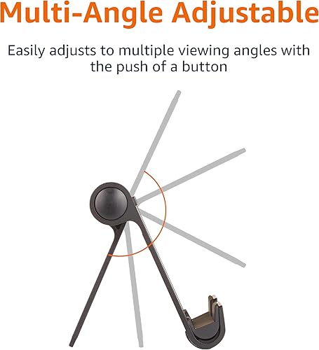 Miniatura 2 de Yaxa Basics - Soporte portátil multiángulo para iPad, tableta, lector electrónico y teléfonos, color negro Negro -,plateado