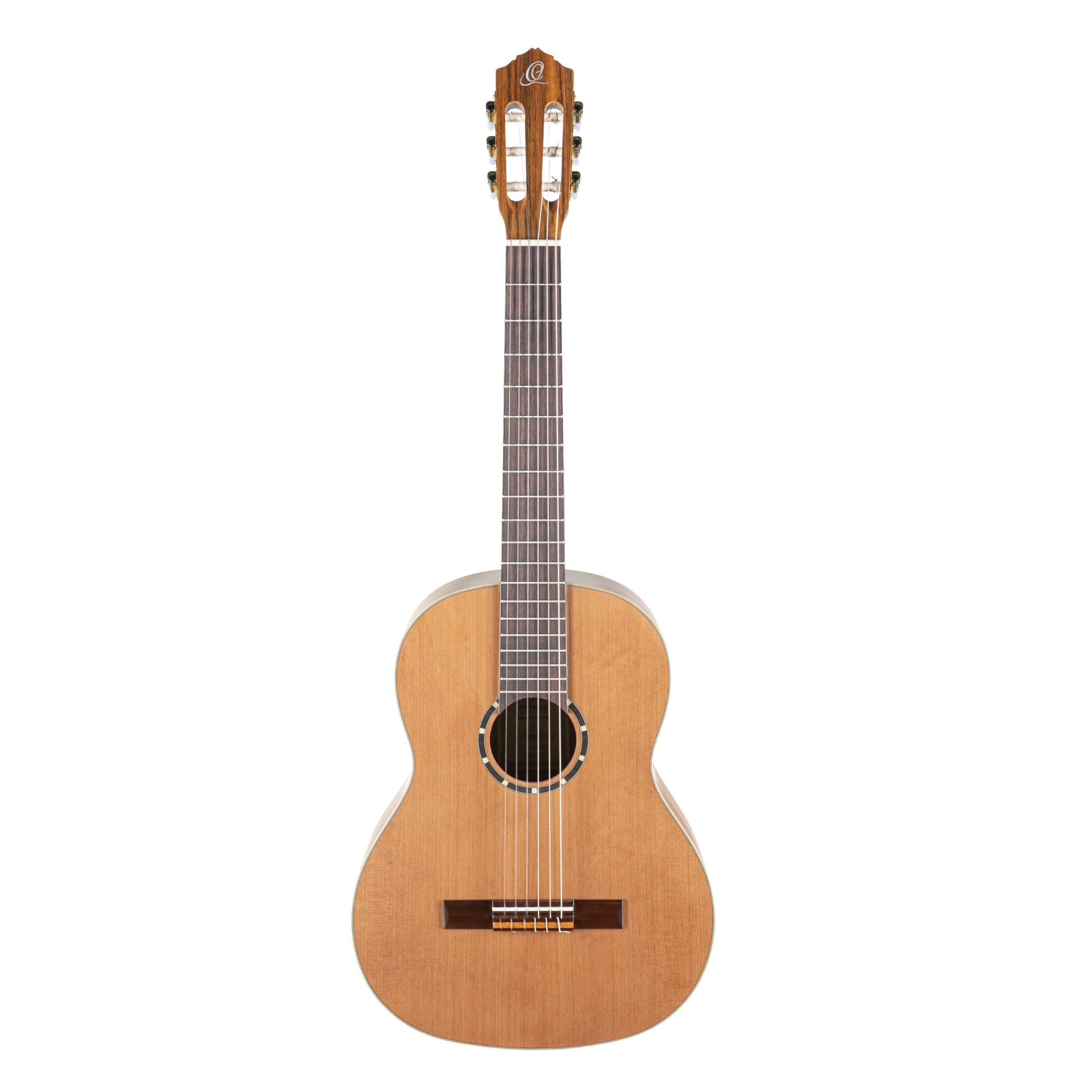 Ortega R131L - Chitarra da Concerto 4/4 Elettrificata, per Mancini, Finitura Opaca, con Custodia Inclusa