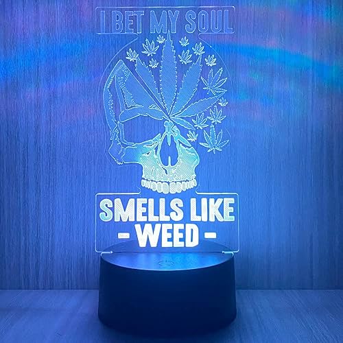 Miniatura 7 de 420 hojas 3D LED lámpara de mesa luz nocturna ilusión visual óptica decoración del hogar iluminación