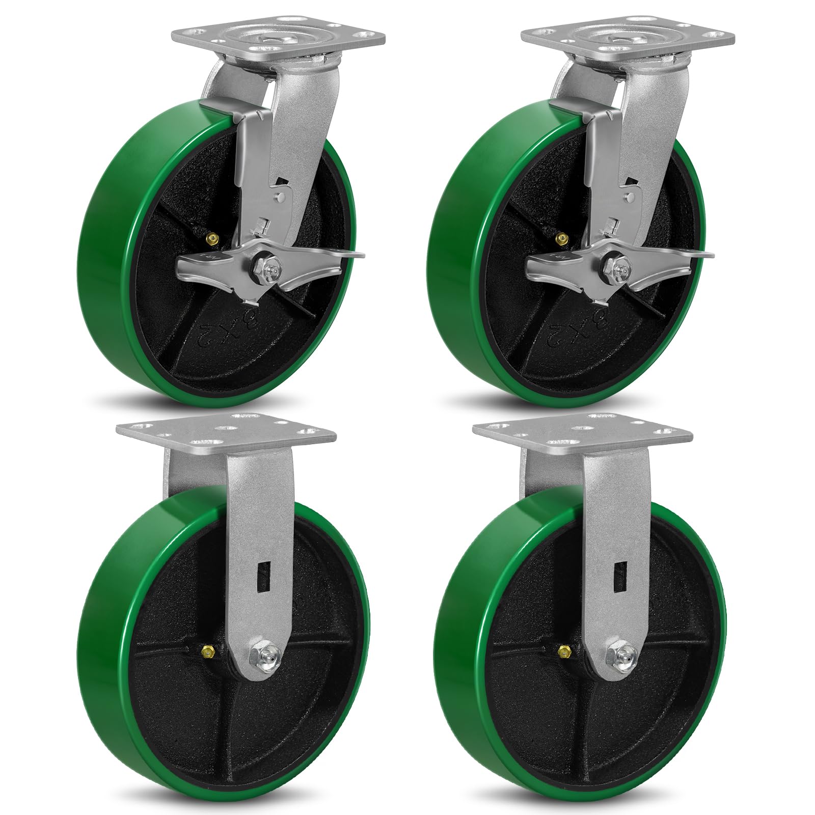 Heavy Duty Industrial Casters - 4000lb Capacity -10 Heavy Duty Industrial Casters - 4000lb Capacity -10