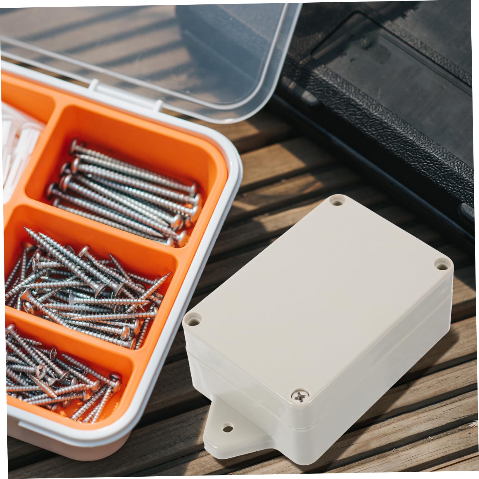 Operitacx 5 Ensembles Boîte Étanche Enceinte Boîtier Électronique Protecteur Jonction Boîtes De Projet Pour L'électronique Isolé Rangé Cas De Projet Électrique Plastique 2 Pièces * 5