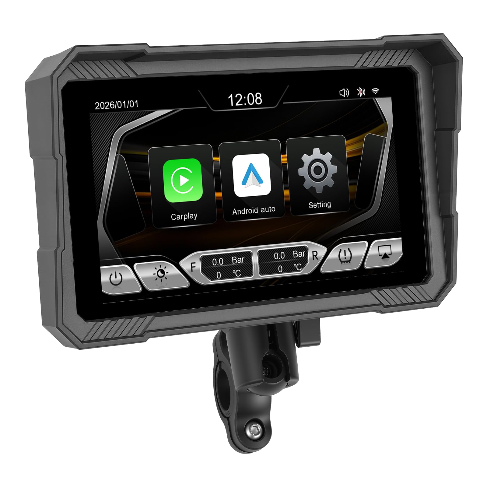 Amazon.co.jp: AUOMETO 5インチ バイク ナビ ポータブルCarPlay