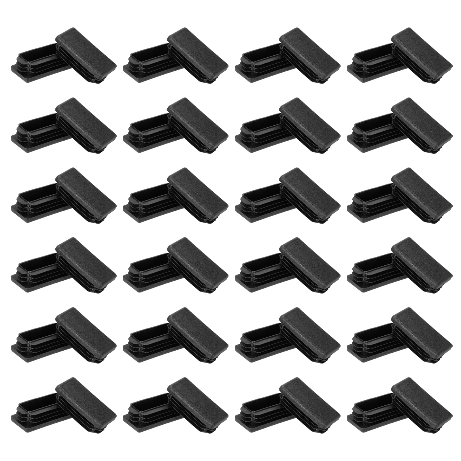 PATIKIL Rectangle Plastic Hole Plugs 1x2 Inch