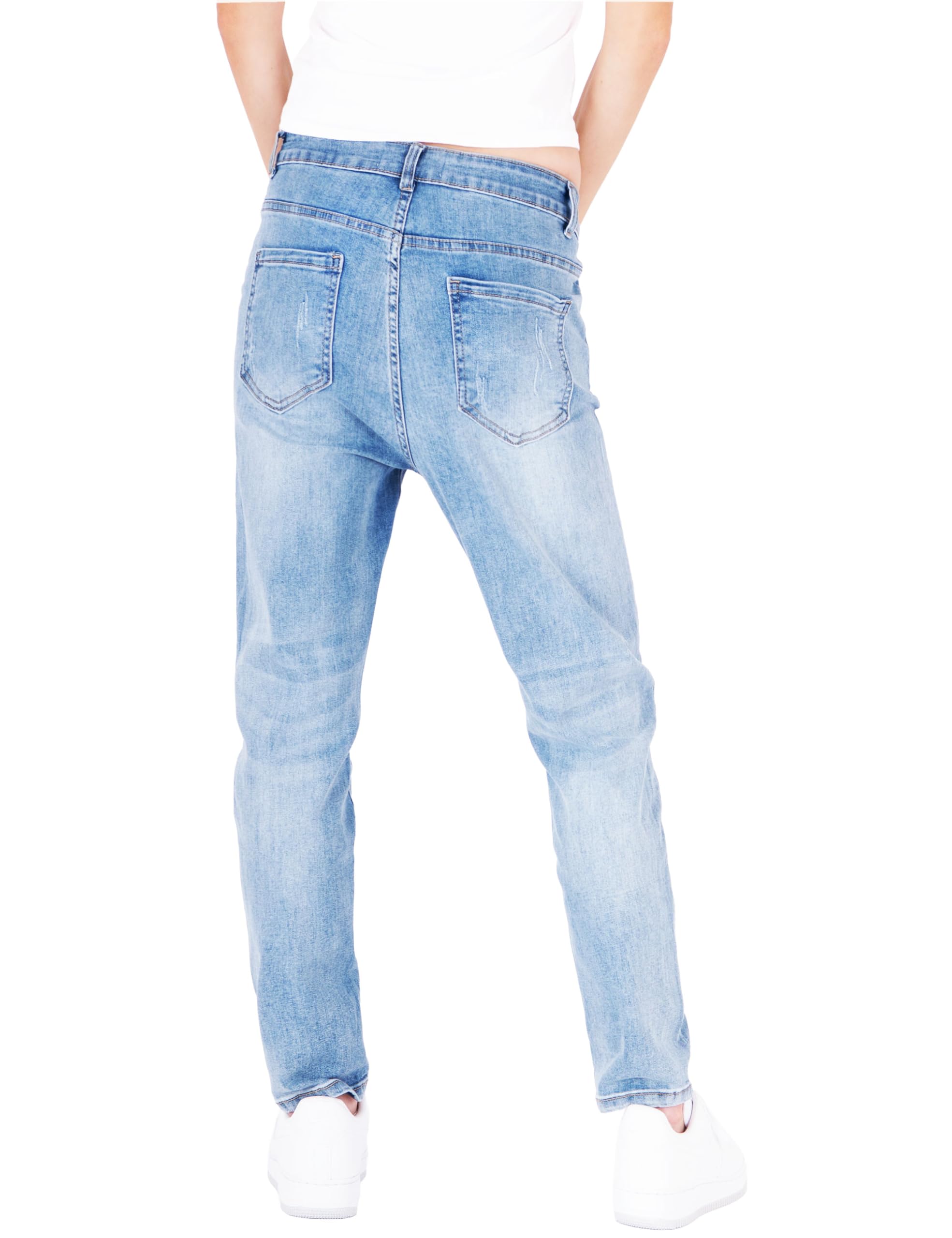 Fraternel Damen Jeans Hose Boyfriend Baggy Used Relaxed fit