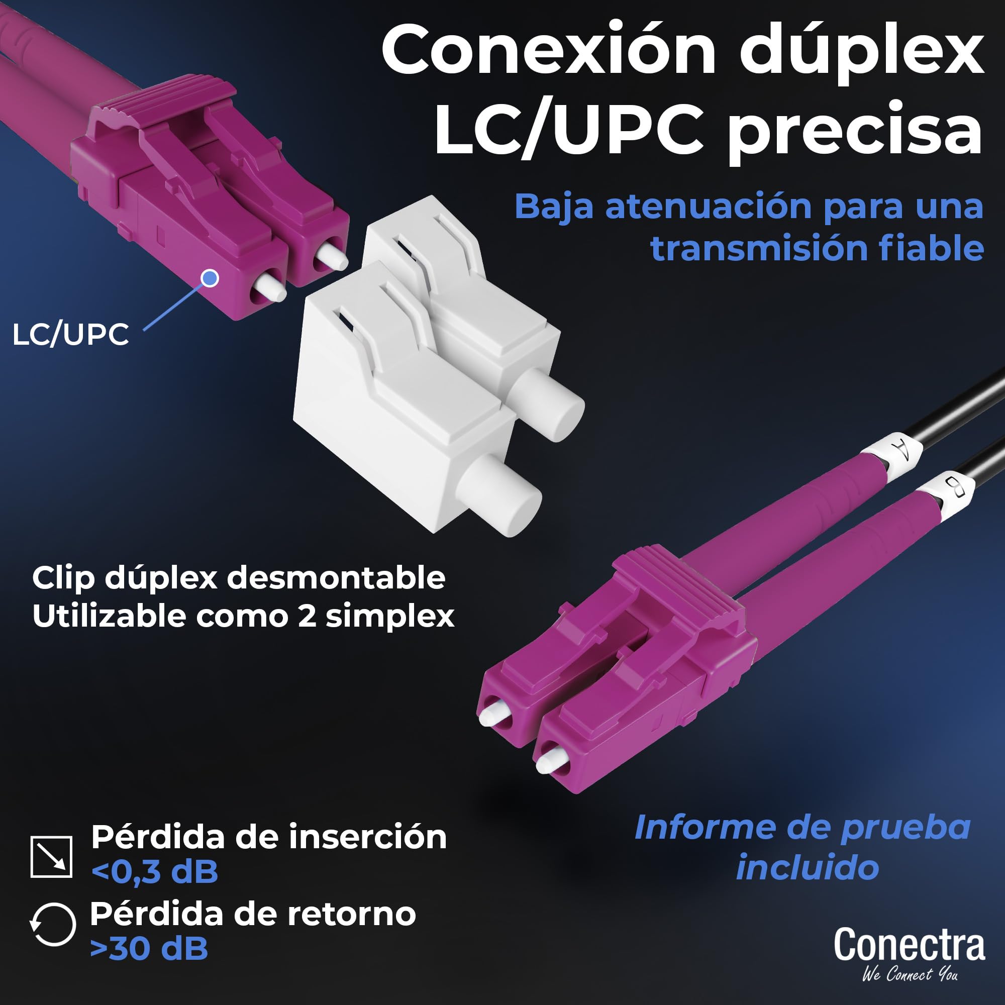 200m Cable de Fibra Óptica Blindado OM4 Duplex Breakout LC/UPC, Latiguillo Óptico Multimodo 50/125, LSZH Interior/Exterior, Prolongador de Fibra Reforzado Patch Industria ⌀3mm Negro