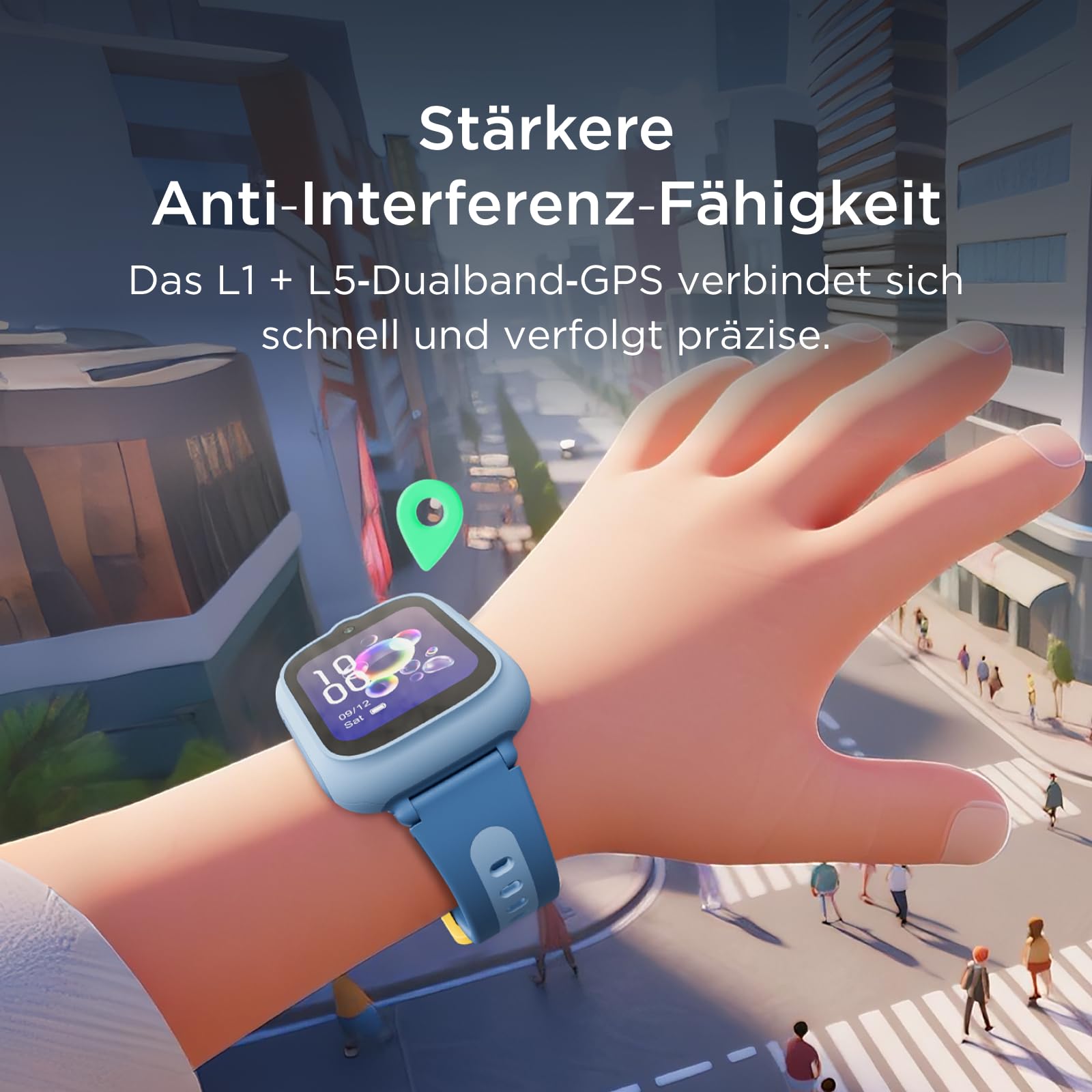 TCL MOVETIME MT48 – 4G-Smartwatch für Kinder mit GPS-Tracking, SOS-Taste, 2MP-Kamera, Fitness-Tracking und personalisierten Themen