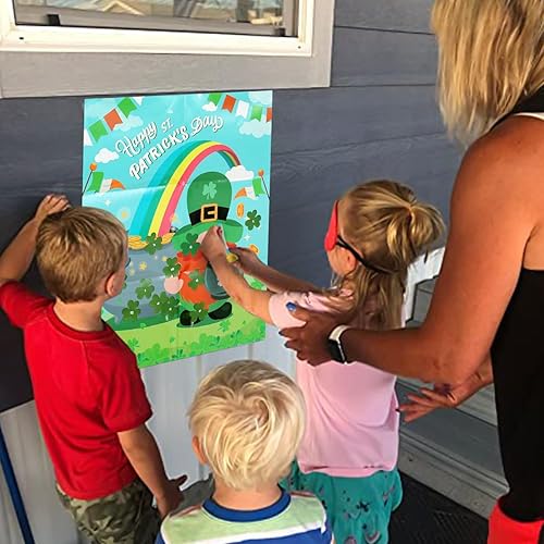 Miniatura 8 de PARTYLOUD Juegos de fiesta de Navidad, pin el regalo en el juego de Papá Noel, juegos de Navidad, suministros de juegos de fiesta de Navidad para