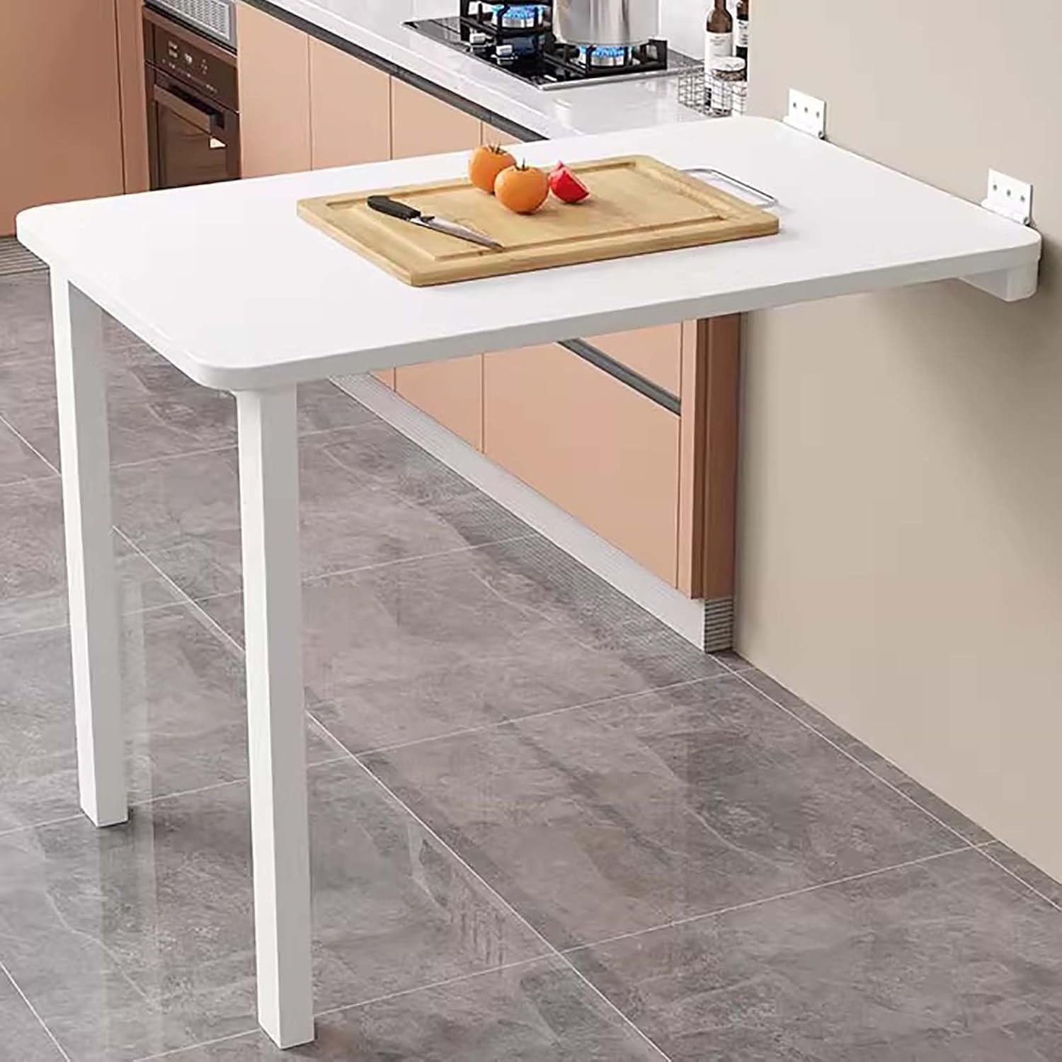 Bureau gain de place repliable pour une cuisine ou buanderie chic