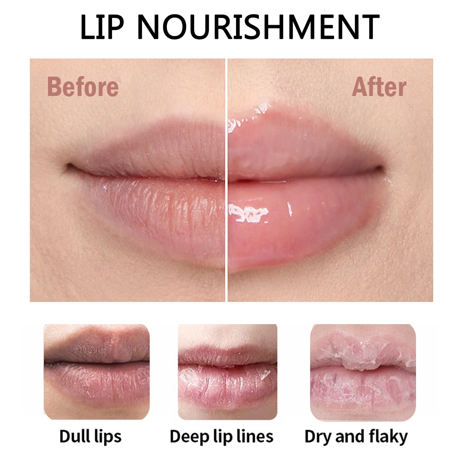 Set of 6 Collagen Crystal Lip Masks: Moisturizing, Nourishing - Image 2