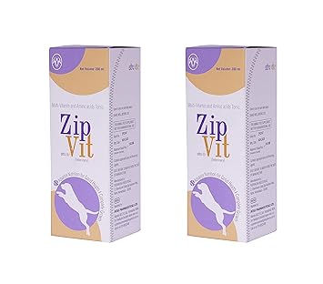 ALP ZipVit multivitamin & Amino Acid Supplement for Dog cat & Birds Pack of -2