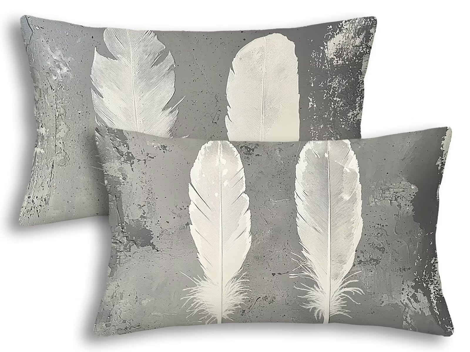 Fundas Cojines Rectangulares 40x80 Gris de Terciopelo, el Regalo de Mujer Ideal para Decoración