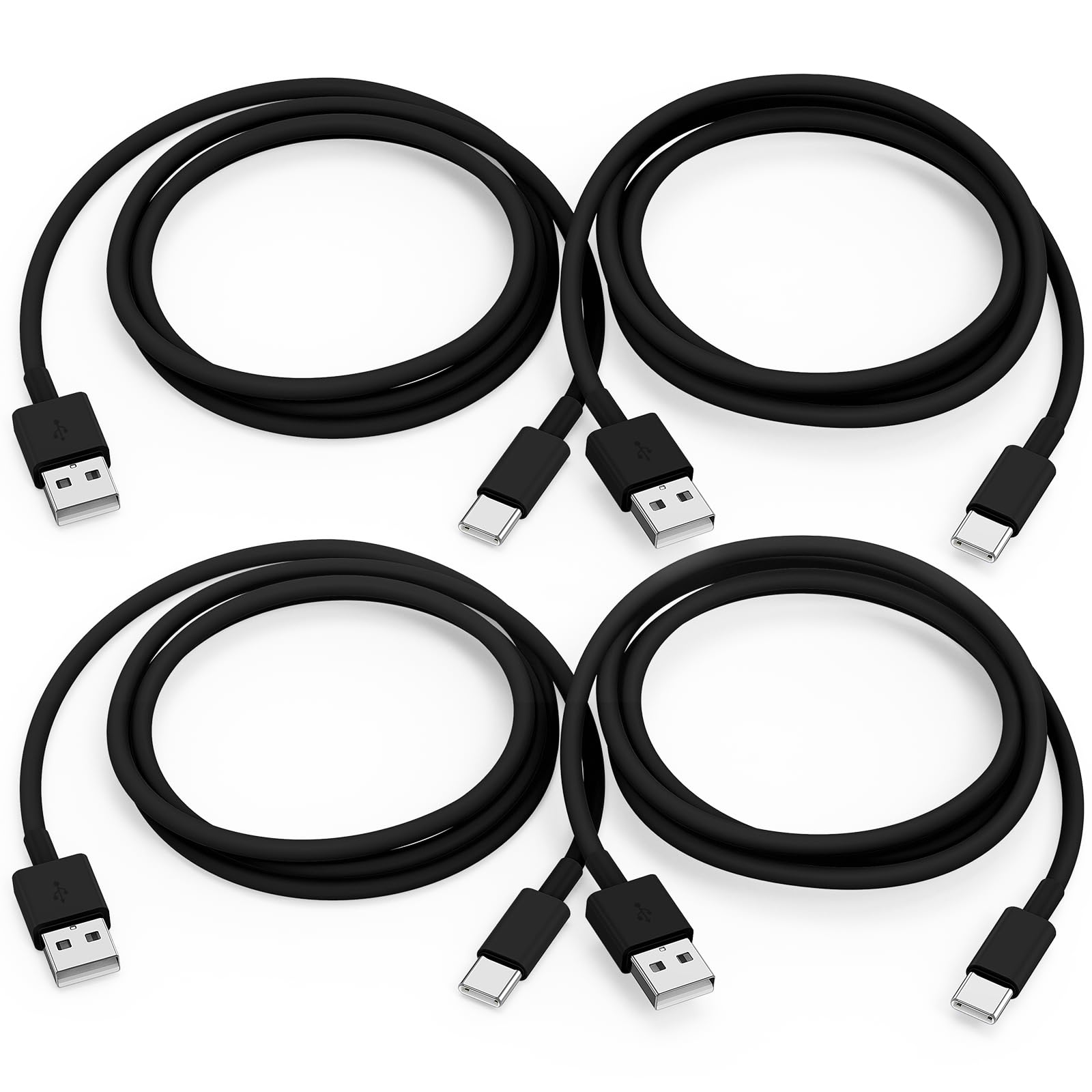 USB to USB C Cable for iPhone 16/17/15 [MFi Certified] Carplay Cable Car Charger Cord 3FT/4Pack Compatible with iPhone 16 Plus/16 Pro/16 Pro Max, iPhone 15 Plus/15 Pro/15 Pro Max,iPad Air/Mini-Black