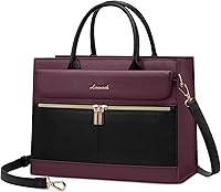 LOVEVOOK Women's Leather Shoulder Bag - Black PU Tote Purse, Satchel Crossbody with Top Handle, Versatile Everyday Handbag