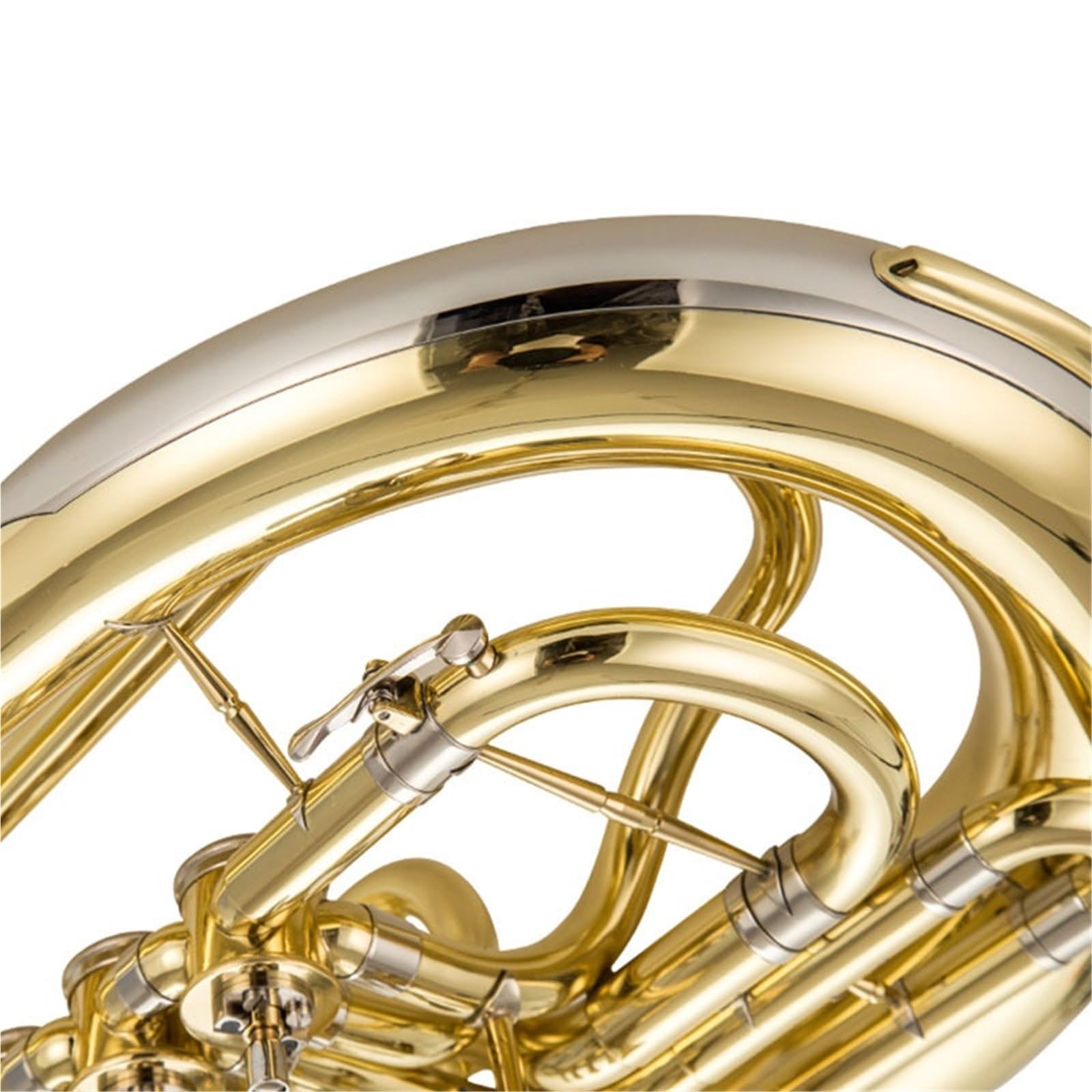 Kit Deuphonium Euphonium Si Bémol Quatre Touches Plates Instrument En Cuivre Adapté Aux Débutants Et Examens Notés