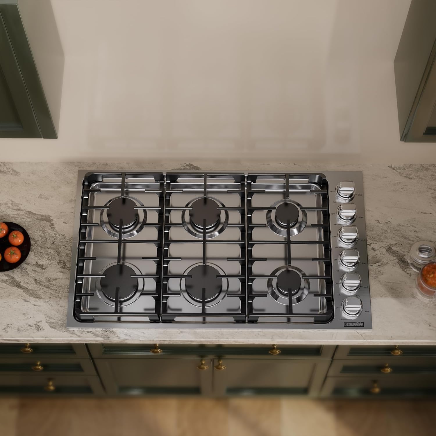 Empava 36 Inch Gas Cooktop,6 World-Class SABAF Burners Made in Italy,Stainless Steel Stove Top Bulit-in,Certified by CSA,for Homes, kitchens - Image 9