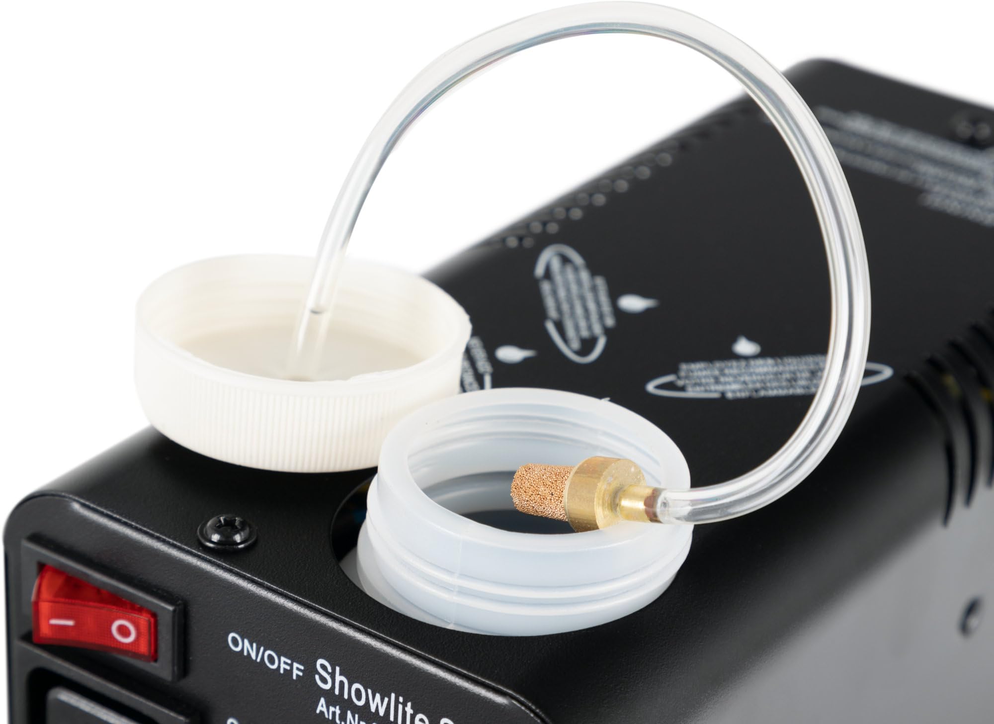 Showlite SN-400 Machine à fumée avec télécommande (seulement 3 minutes de préchauffage) - Effet de brouillard adapté aux discothèques - Compact et peu encombrant avec une puissance de 400 watts
