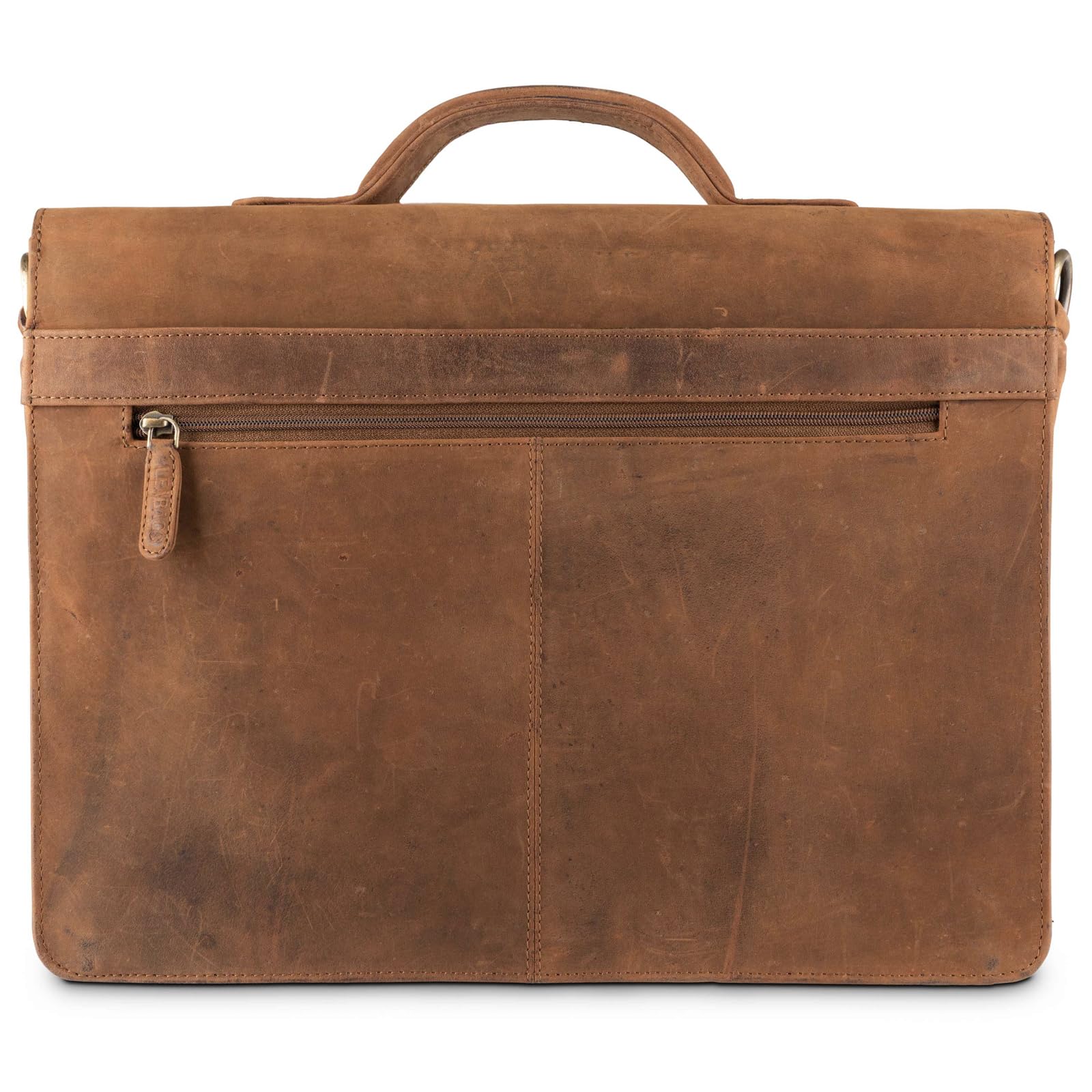LEABAGS Leder Aktentasche Herren & Damen I Echtleder Laptoptasche bis 15 Zoll I Umhängetasche mit Schultergurt I Schultertasche I Messenger Bag I Arbeitstasche I Lehrertasche