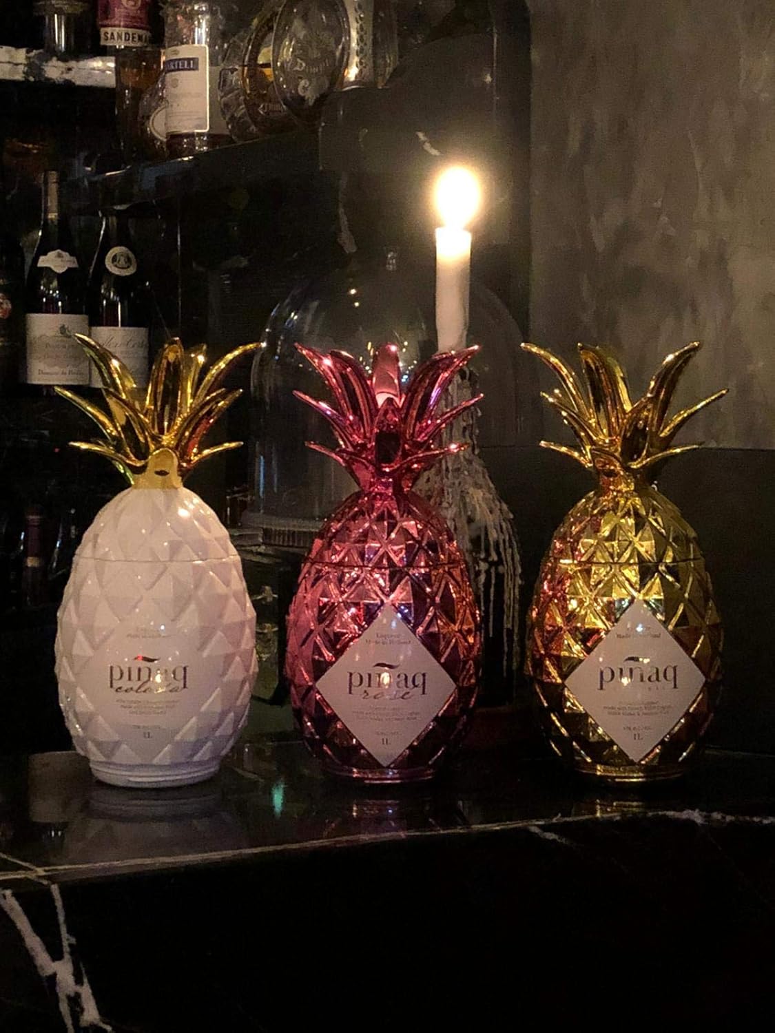 Buy Pinaq Flavoured liqueur Pineapple Shaped Bottle Famous Drink