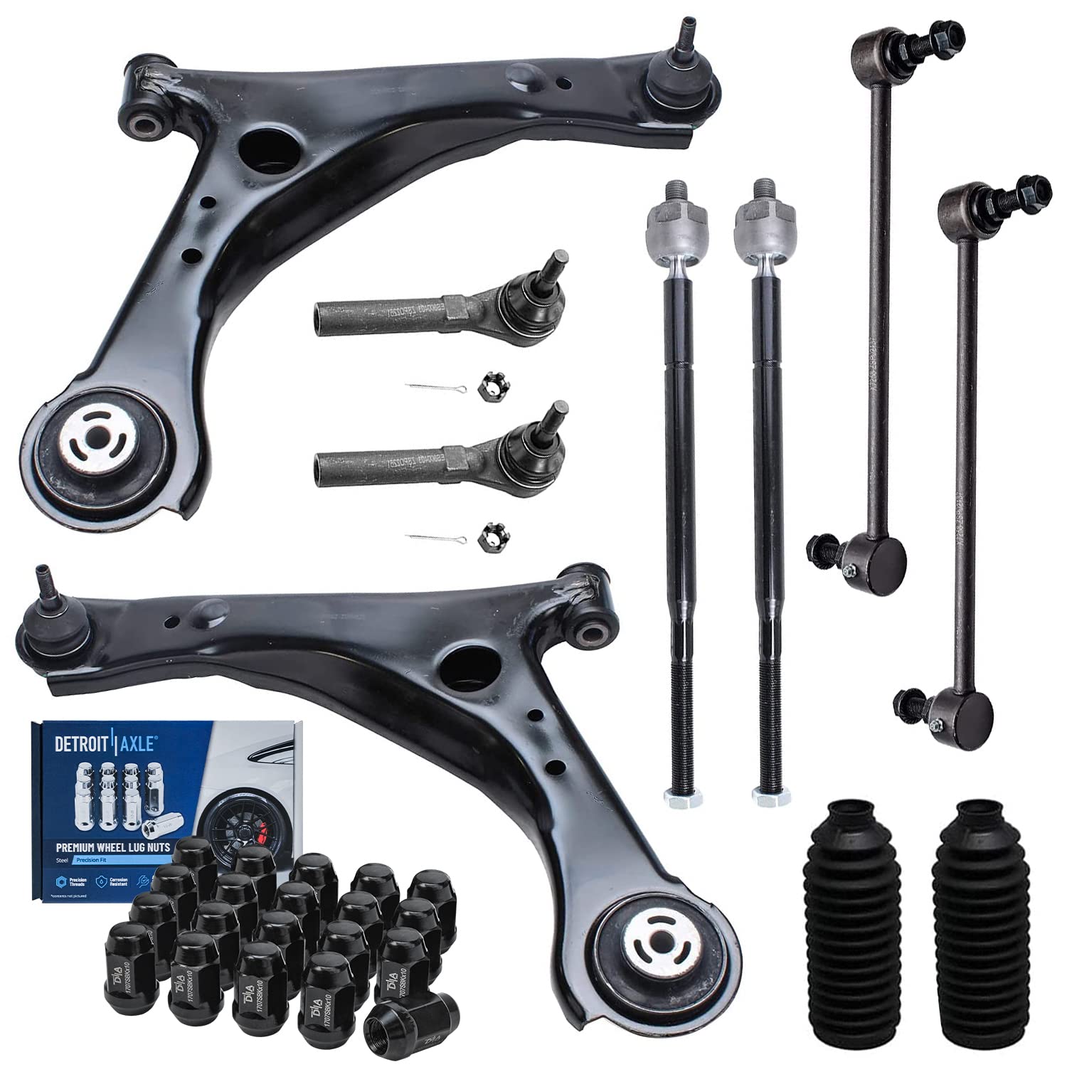Detroit Axle - Front End Suspension Kit for 2008-2010 Dodge Grand Caravan