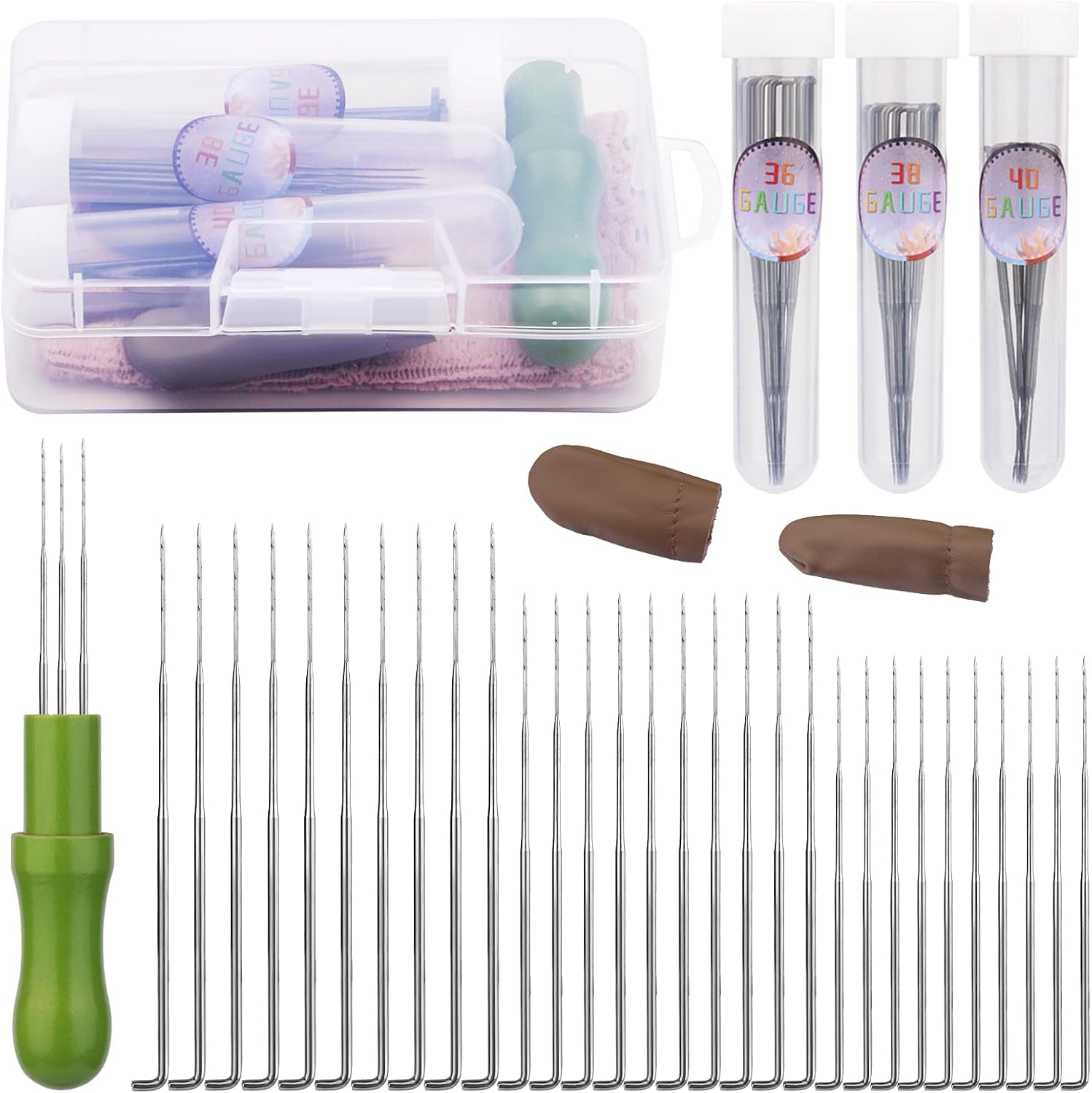 Kit De Fieltro De Aguja Para Principiantes – Animales De Lana Con Herramientas – Manualidades Creativas Para Adultos Y Niños