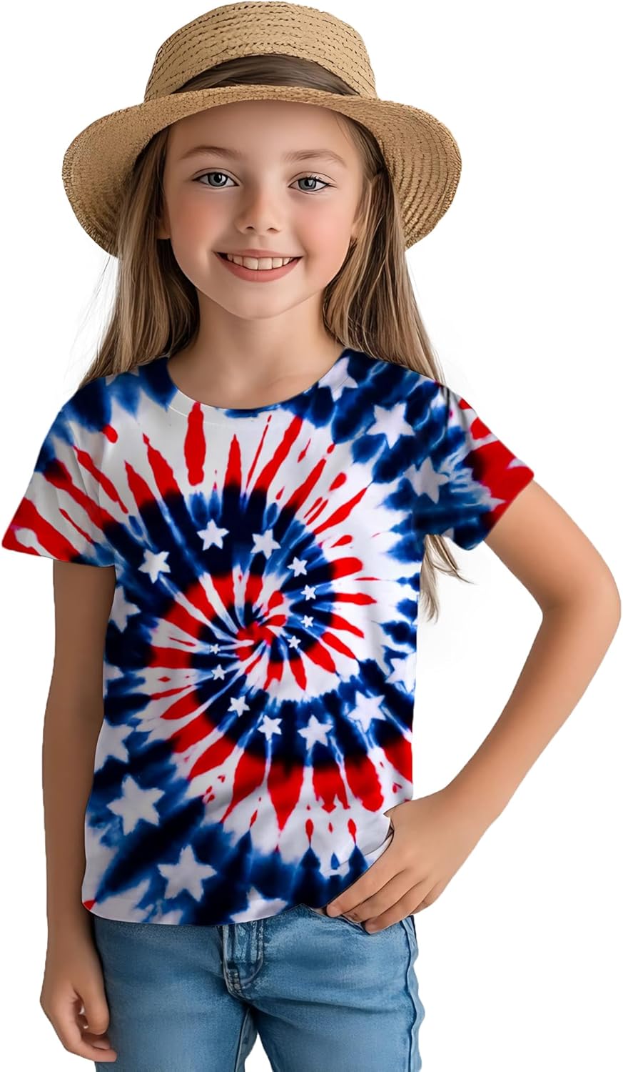 Kids Tie Dye Shirt for Boys Girls Children Tie-Dye Hippes Tshirt Short Sleeve Tee Shirt for Todder - Image 4