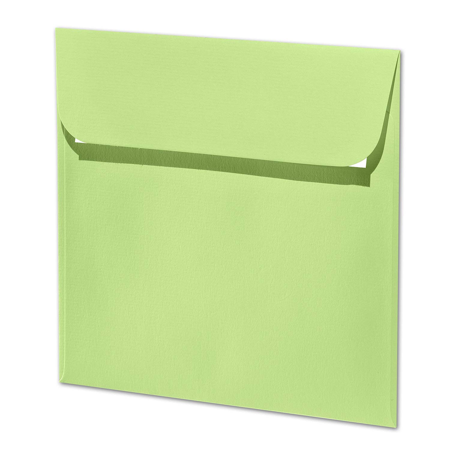 ARTOZ 100 x kwadratowe koperty brzozowo-zielone (zielone) 100 g/m² – 16 x 16 cm – koperta bez okienka – koperty z klejem