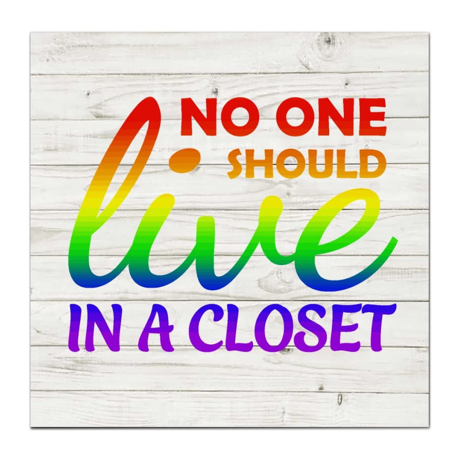 Closet Wood Signs Gay and Lesbian Wall