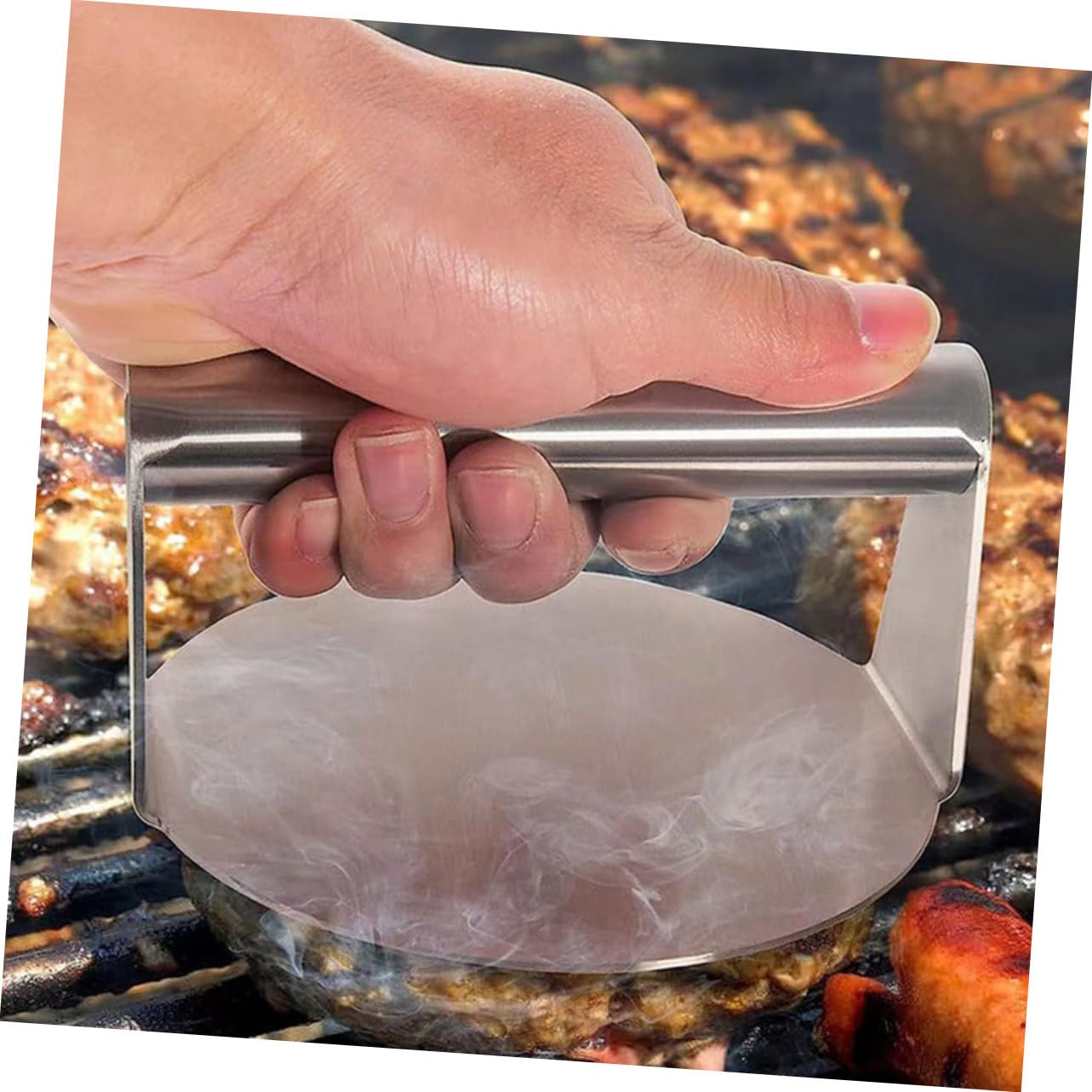 Garneck Set Utensili Barbecue in Metallo Inossidabile Spatola e Borraccia per Spezie per Cucinare All'esterno
