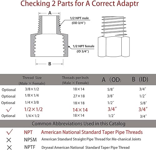 Miniatura 3 de Lanceler 4 piezas de tubería de latón, rosca NPT hembra de 12 pulgada x 12 "macho NPT rosca adaptador reductor hexagonal de latón 1200psi de alta