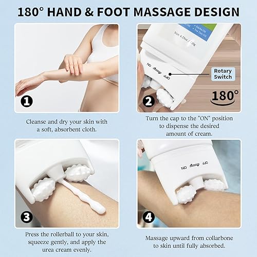 Miniatura 6 de Danliss Crema de urea 60 por ciento para pies, máxima fuerza más ácido salicílico 2% crema para pies y manos para talón agrietado seco, loción de