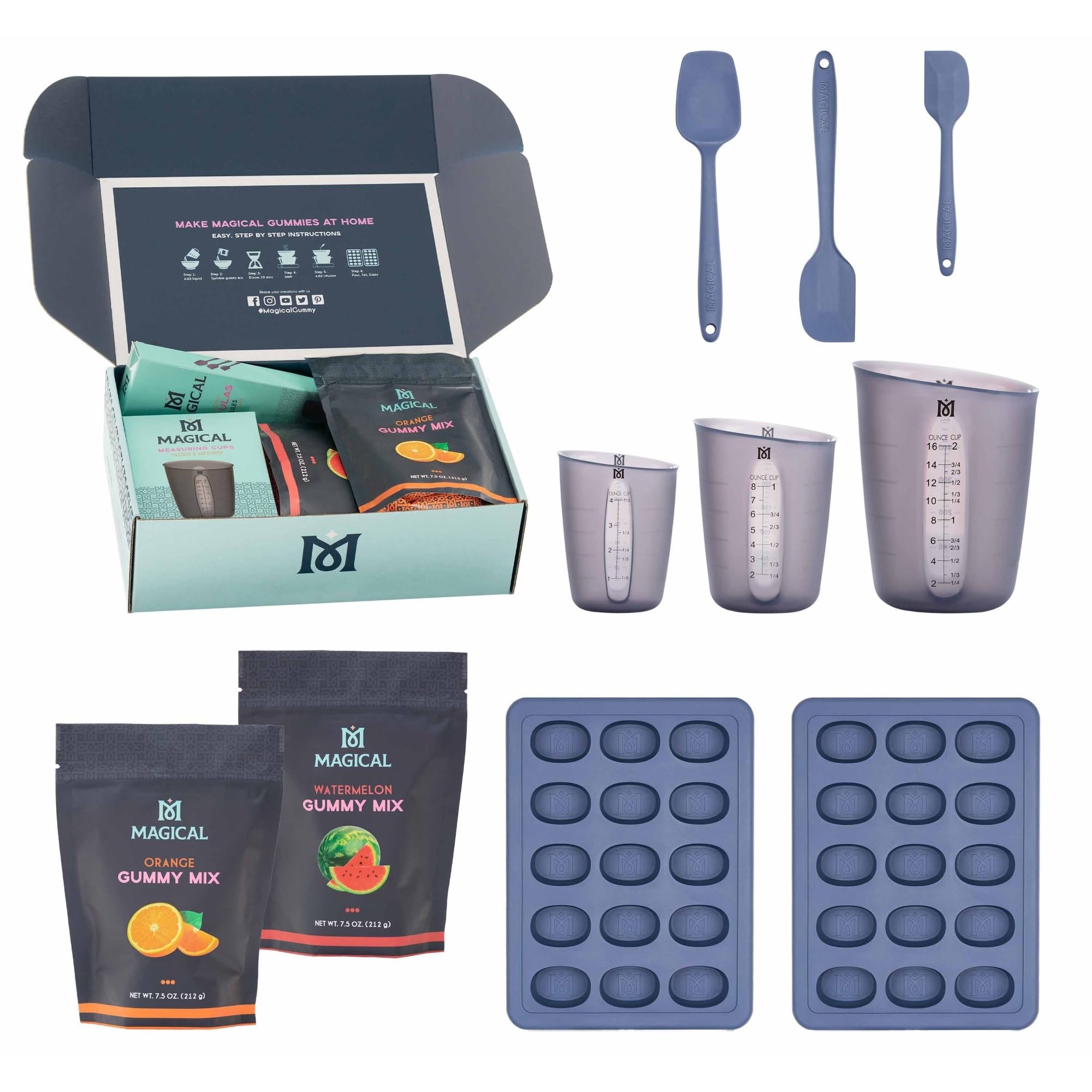 Magical ButterMachine Ultimate Gummy Making Kit Orange and Watermelon