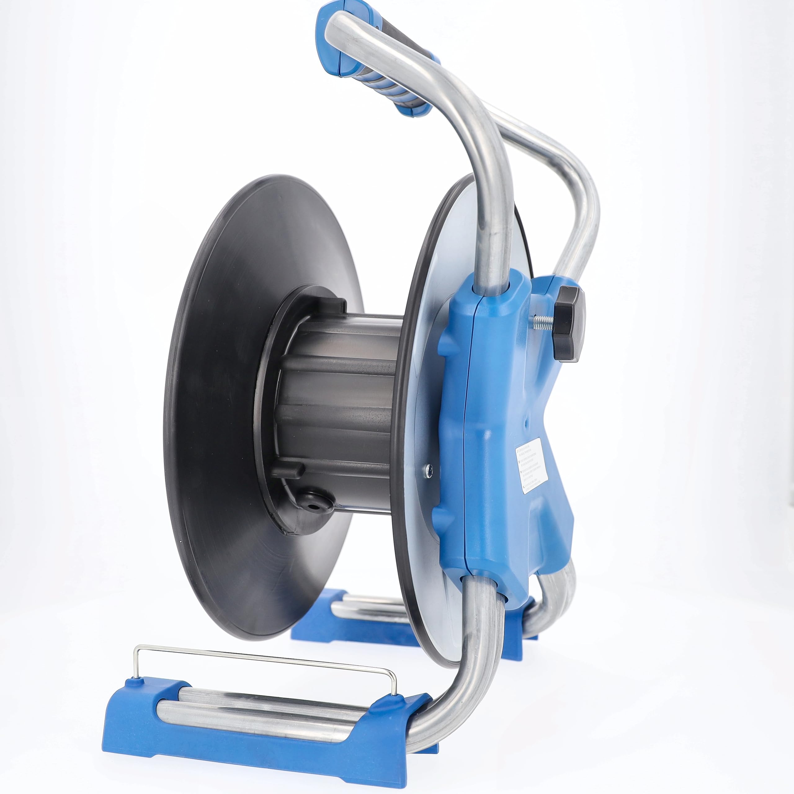 as ‑ Schwabe IronCoat Xperts carrete de cable vacío, para aprox. 50 m de cable, exterior IP44, 3 tomas de corriente con toma de tierra, USB, protección contra descargas eléctricas, Made in Germany