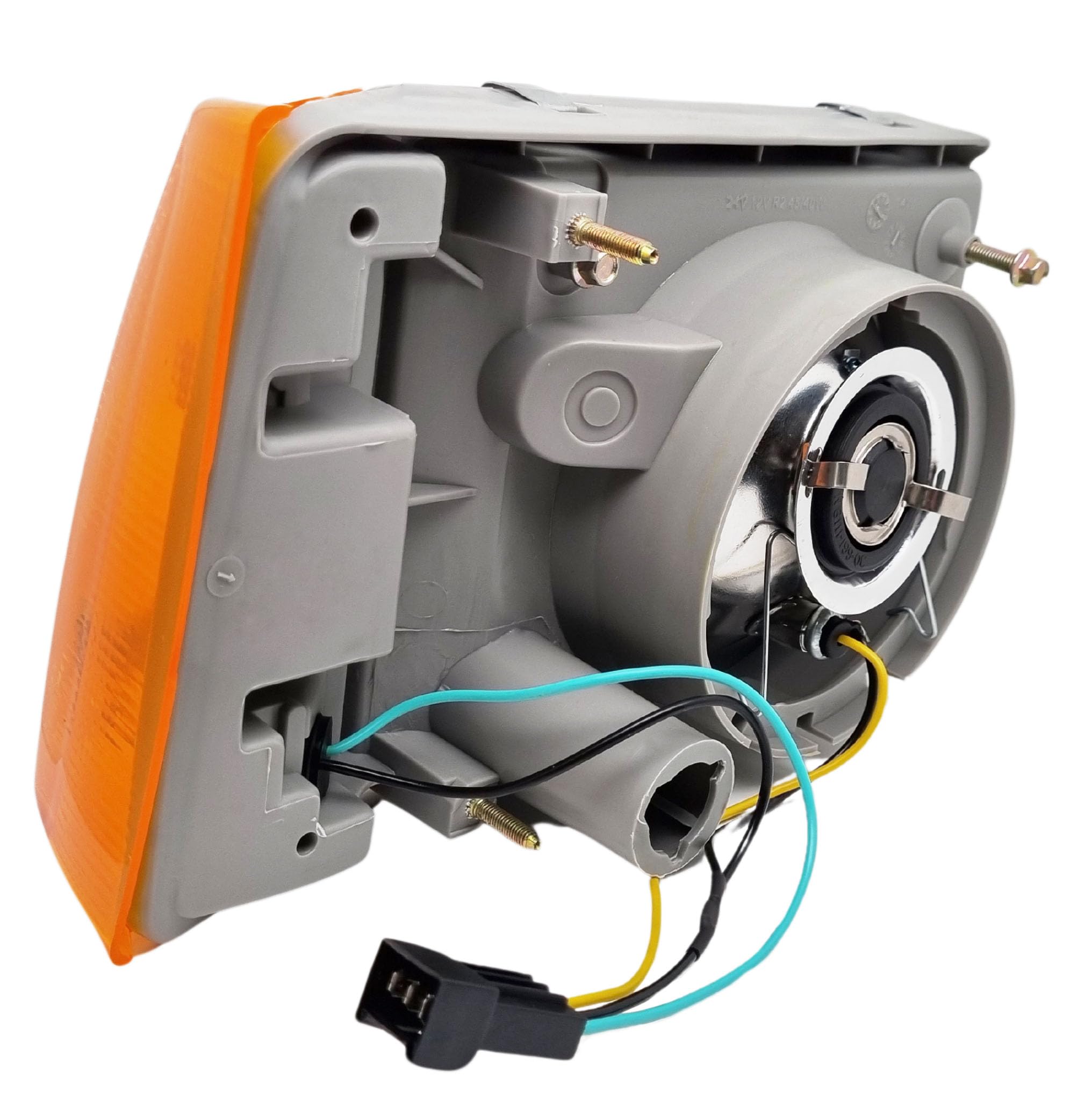BSSTORE Faro Proiettore Anteriore R2 per Panda dal 1986 al 2003 (141, 141A) Regolazione Elettrica (Sinistro - Lato Conducente)