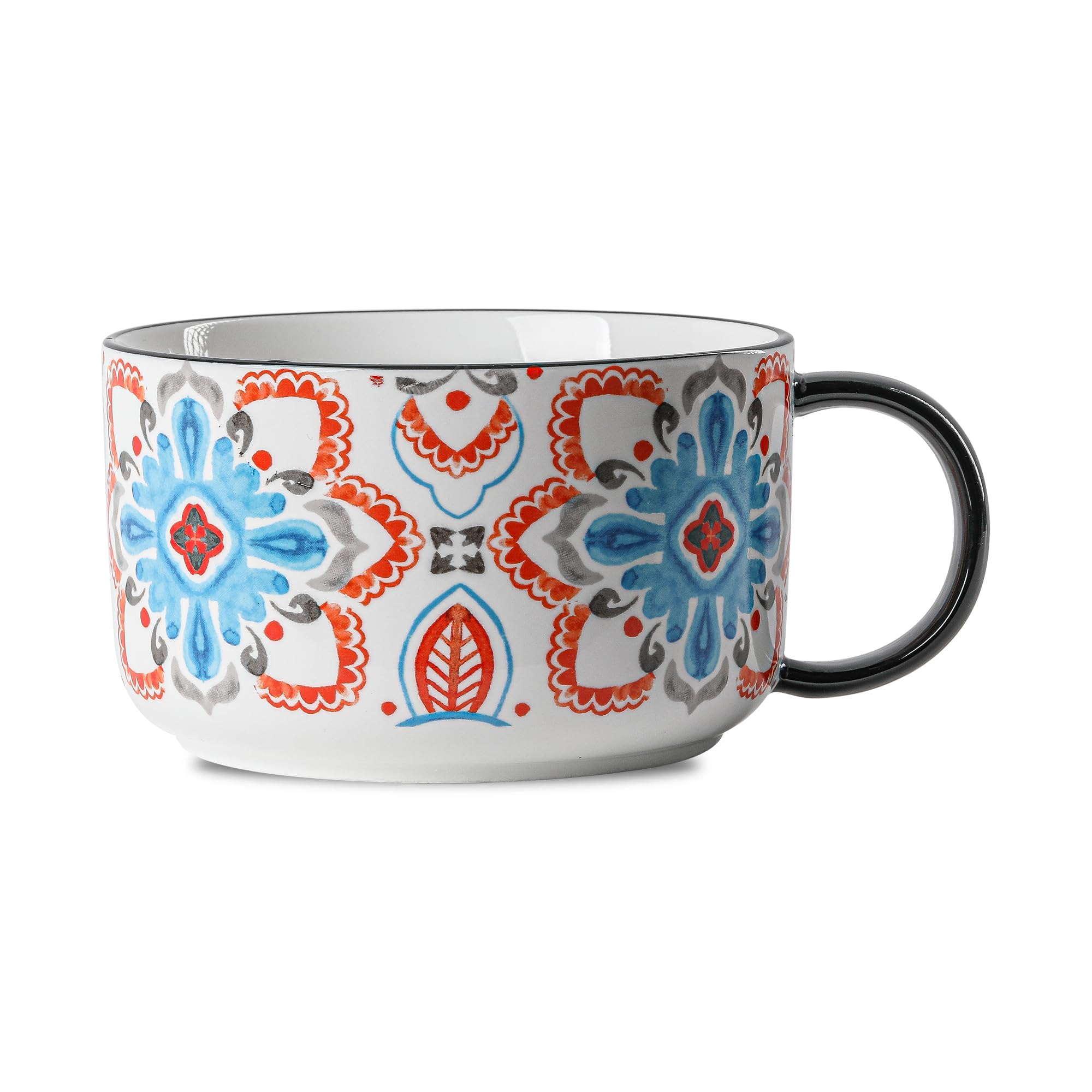 英国製 新品 黒壺California by  SoupDish Amazon.com | GBHOME Ceramic Soup Mugs with Handles and Lids