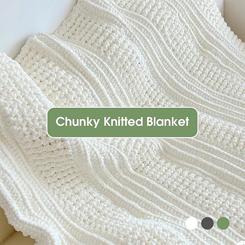 Vista 72 de HOMBYS Paquete de 8 hilos gruesos surtidos para tejer a ganchillo, hilo súper voluminoso, grande, suave y esponjoso, hilo de felpilla grueso para 4