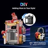 Imprimante 3D Flashforge Adventurer 5X avec Impression Multicolore, Personnalisation avec IFS, Imprimante 3D AD5X Multi-matériaux/Nivellement Entièrement Automatique, Vitesse Maximale : 600 mm/s - 2