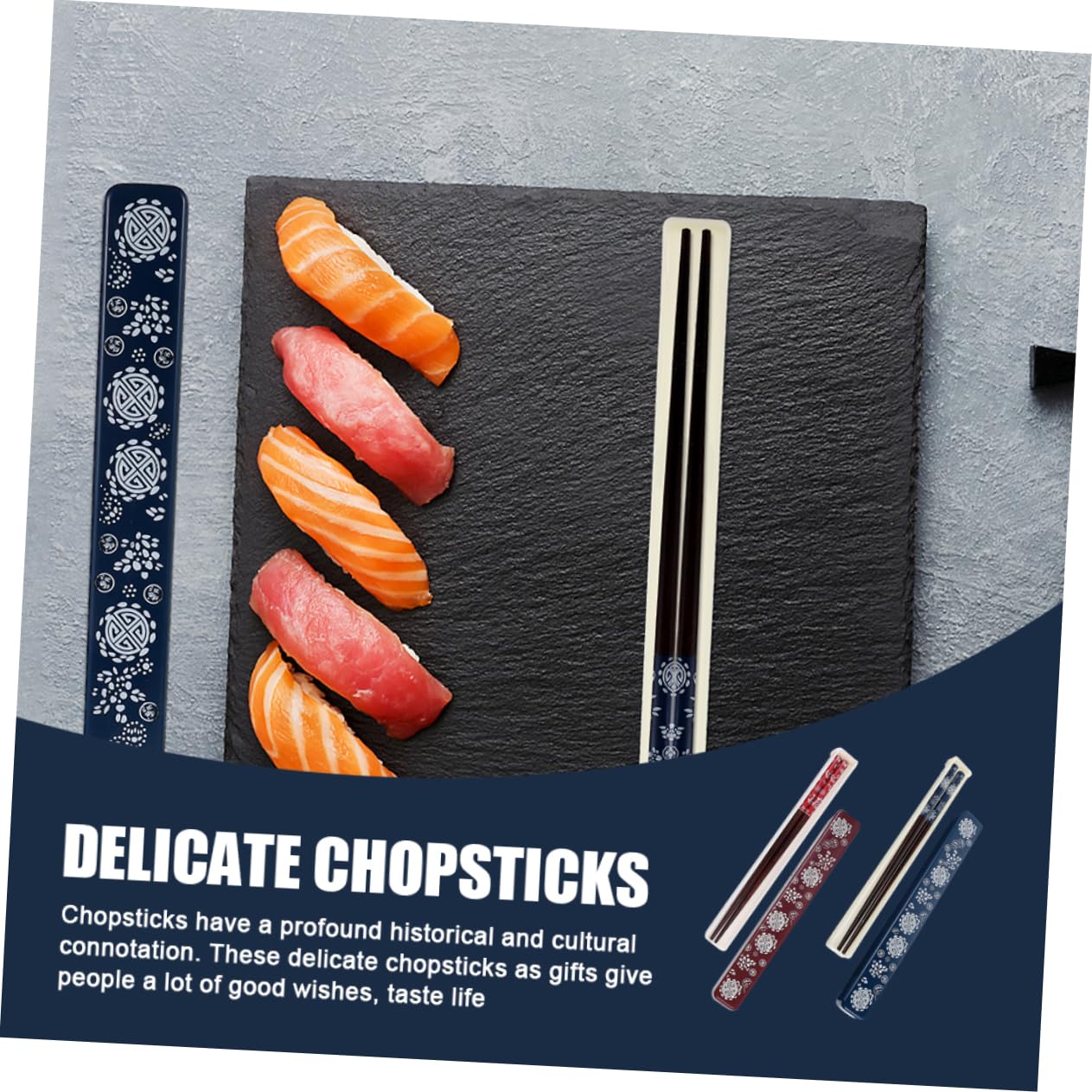 Cabilock 2 Ensembles Baguettes de Rangement Baguettes Japonaises pour Maison Voyage Restaurants
