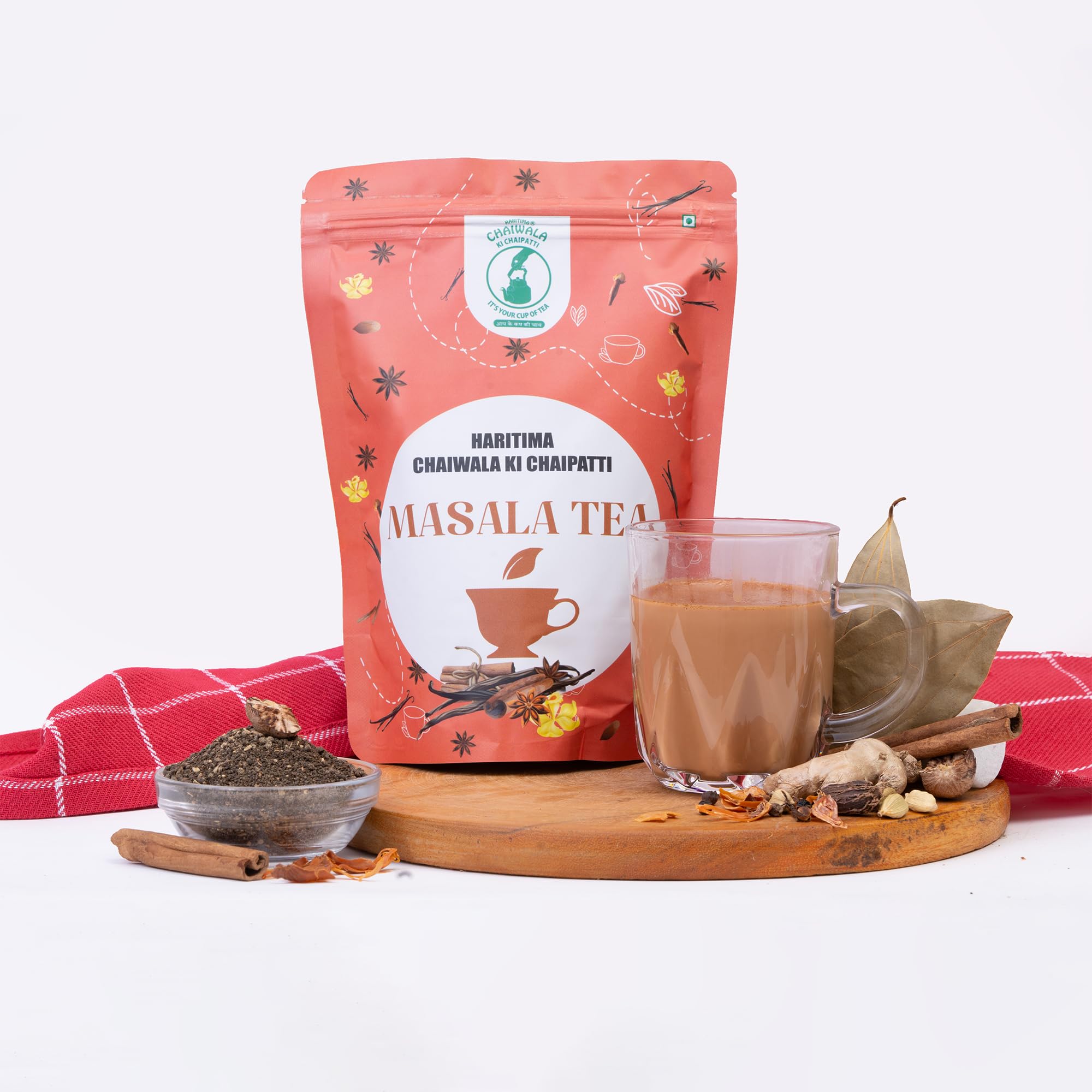 Haritima Chaiwala Ki Chaipatti Masala Flavoured Tea Rich and Aromatic Blend of Assam Black Tea and Indian Spices Dry Ginger Black Pepper Mace Nutmeg Clove Cardamom Cinnamon - 250gm (B07ZKWGMHF) Amazon Price History, Amazon Price Tracker