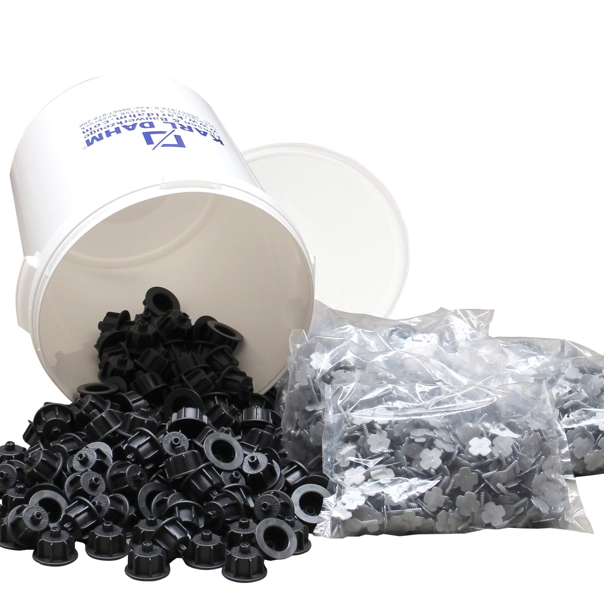Sistema di livellamento, Maxi Set di nero 1 mm laschen, 12502, Piastrelle SISTEMA DI LIVELLAMENTO, Piastrelle posa piastrelle, facile da installare.