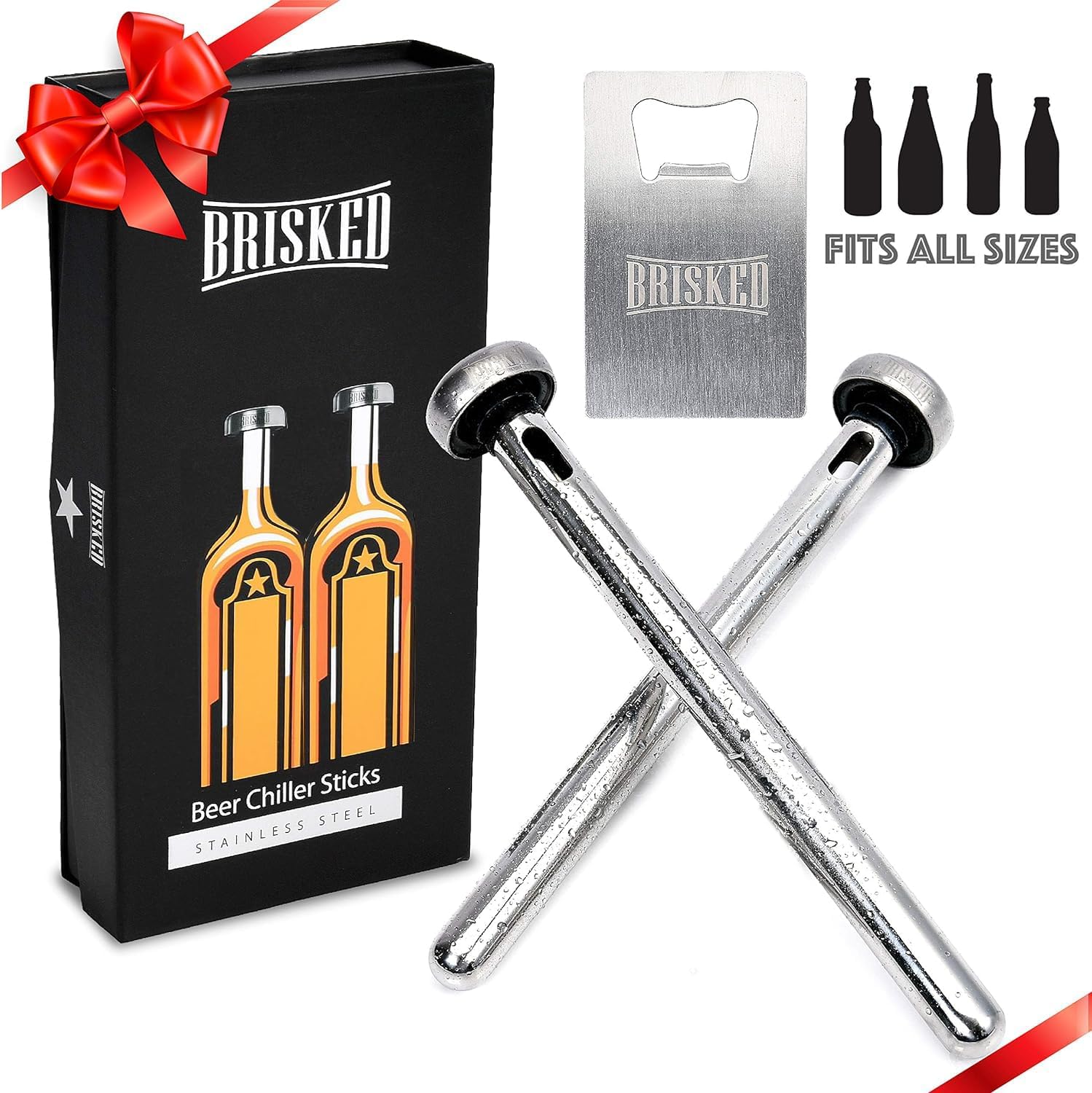 Beer Chiller Sticks for Bottles Set Birthday Gifts for Men, Unique