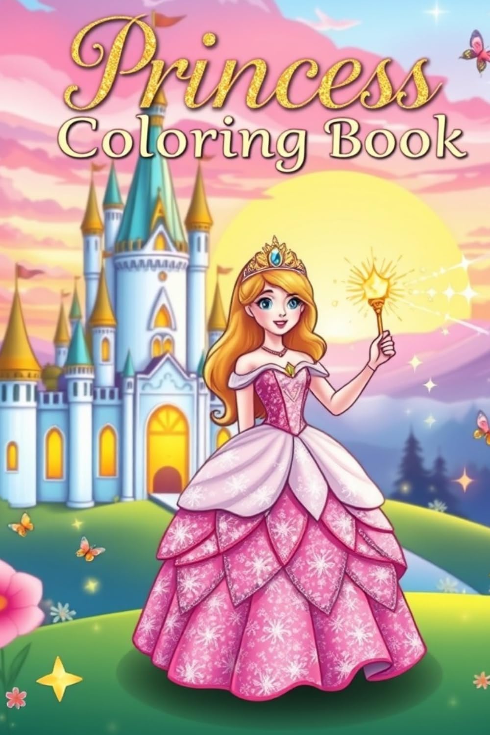 Princess Coloring Book: Magical Fairy Tale Adventures for Kids Ages 4–8