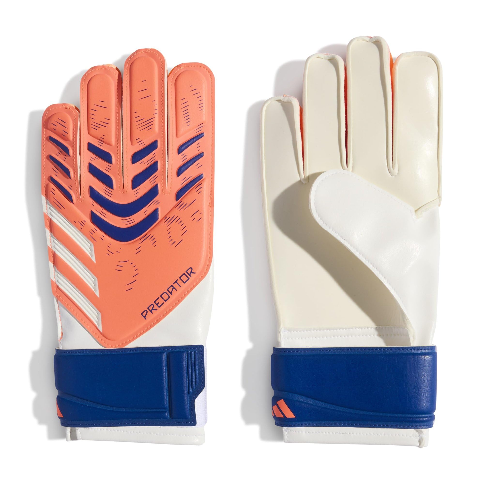 adidas Unisex Training Goalkeeper Gloves Juniors Orange/white 6