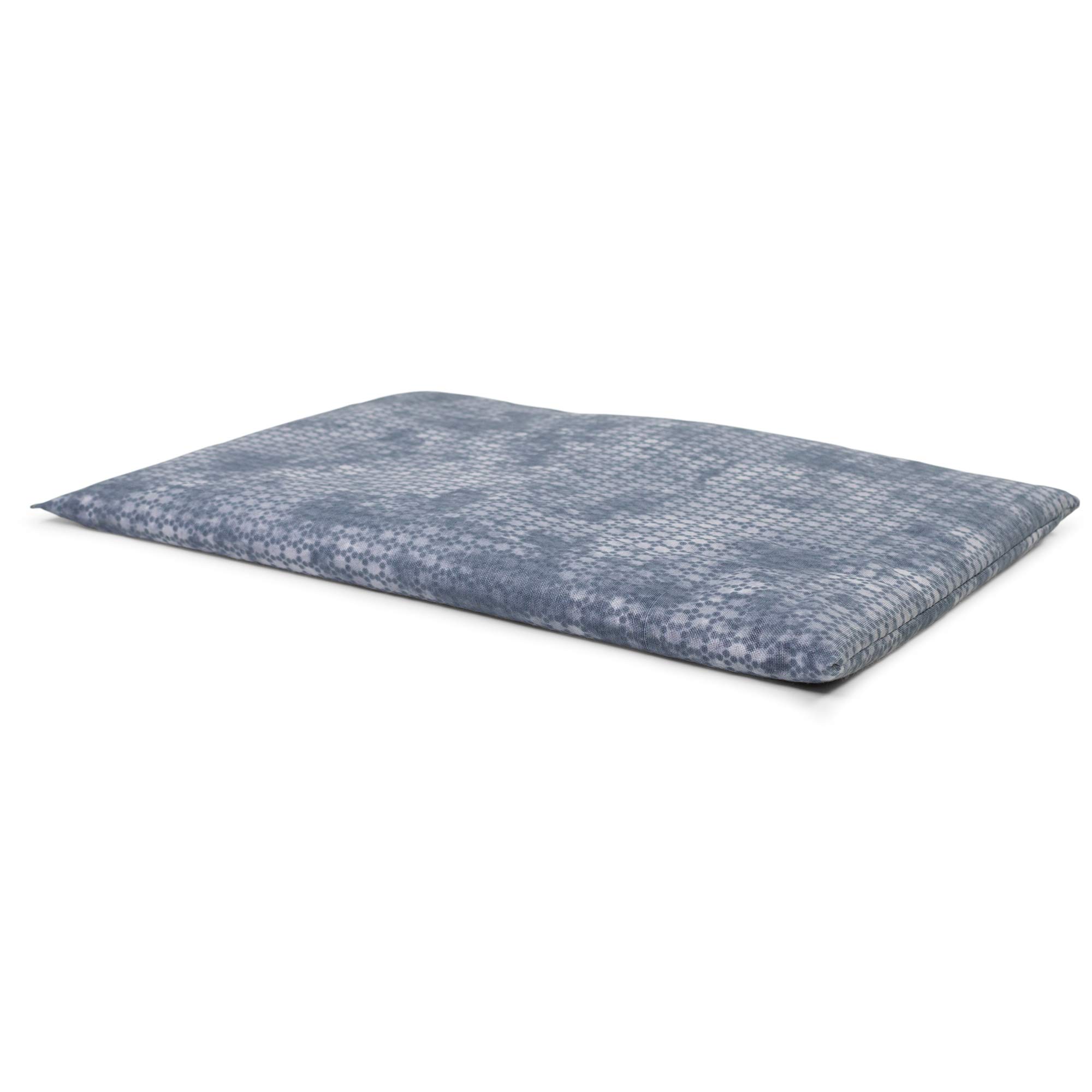 Cuscino termico - Semi di lino - used look grigio-blu - 30x20cm - Terapia caldo e freddo