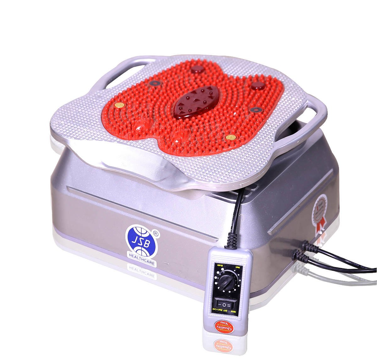 JSB HF12 Blood Circulation Machine Body Massager (AC Powered) (Silver-Red)